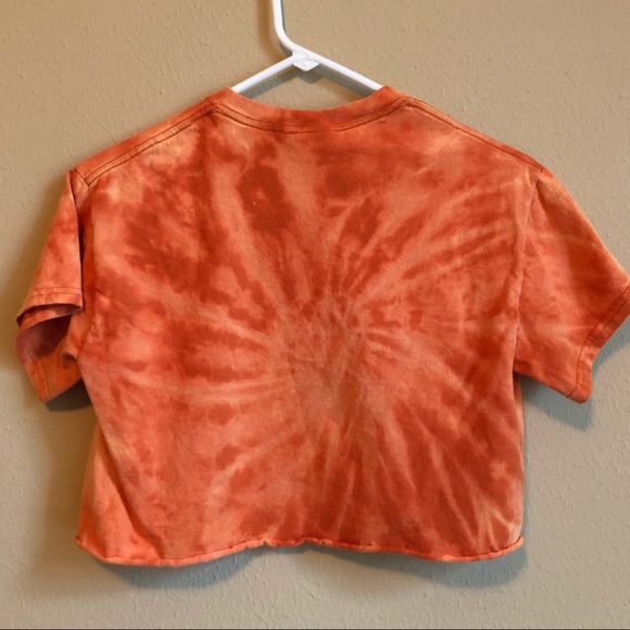 Burnt Orange Texas Crop Top - Picture 2 of 3